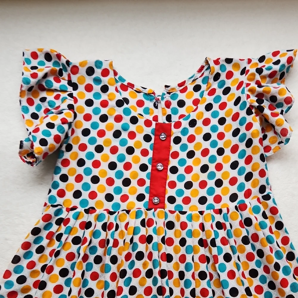 Striped Beige and Multicolor Embroidered Kurta Set - Picture 9 of 12